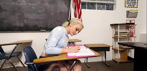  My Classmate Gets Really Horny And Sucks My Cock In Class - Blowpass